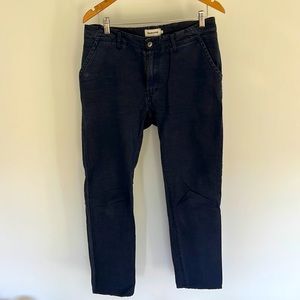 Taylor Stitch Morse Pant in Navy Slub Linen (32x30)